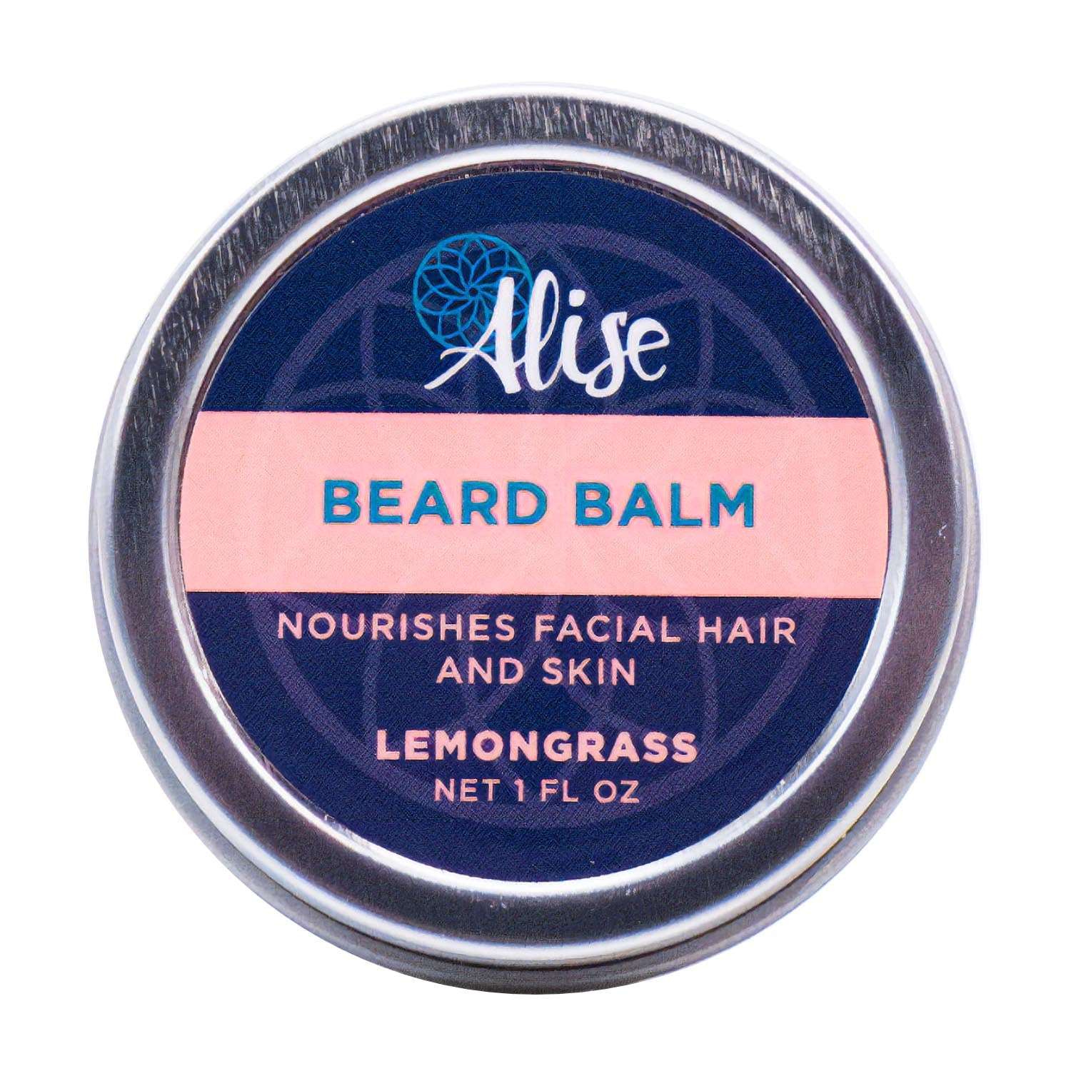Beard Balm 1oz Lemongrass handcrafted by Alise Body Care