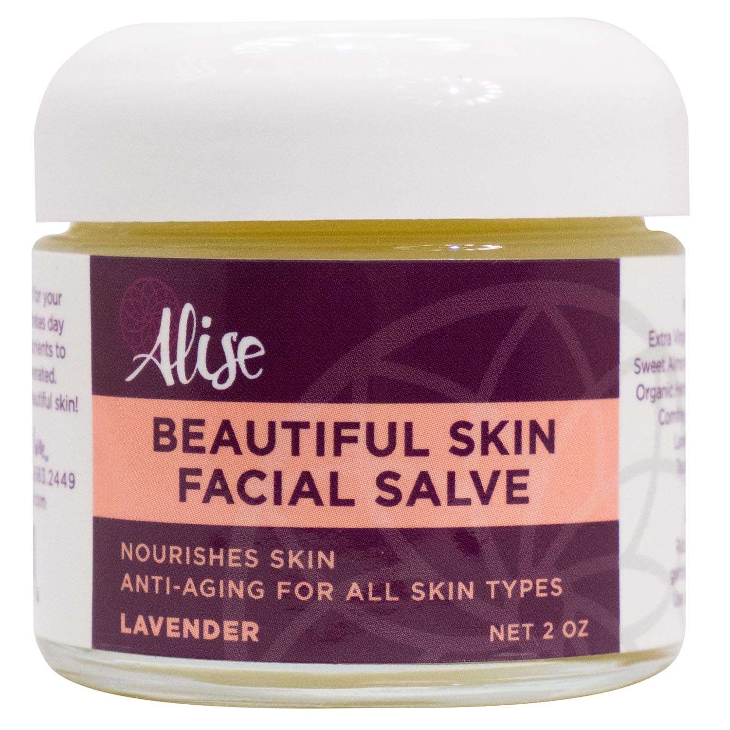 Beautiful Skin Facial Salve Lavender 2oz handcrafted by Alise Body Care