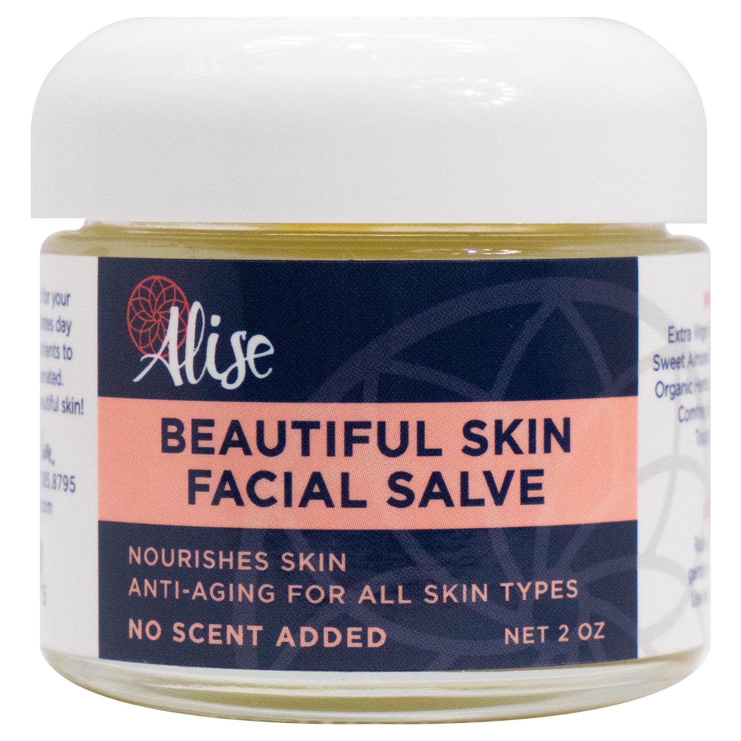 Beautiful Skin Facial Salve No Scent 2oz handcrafted by Alise Body Care