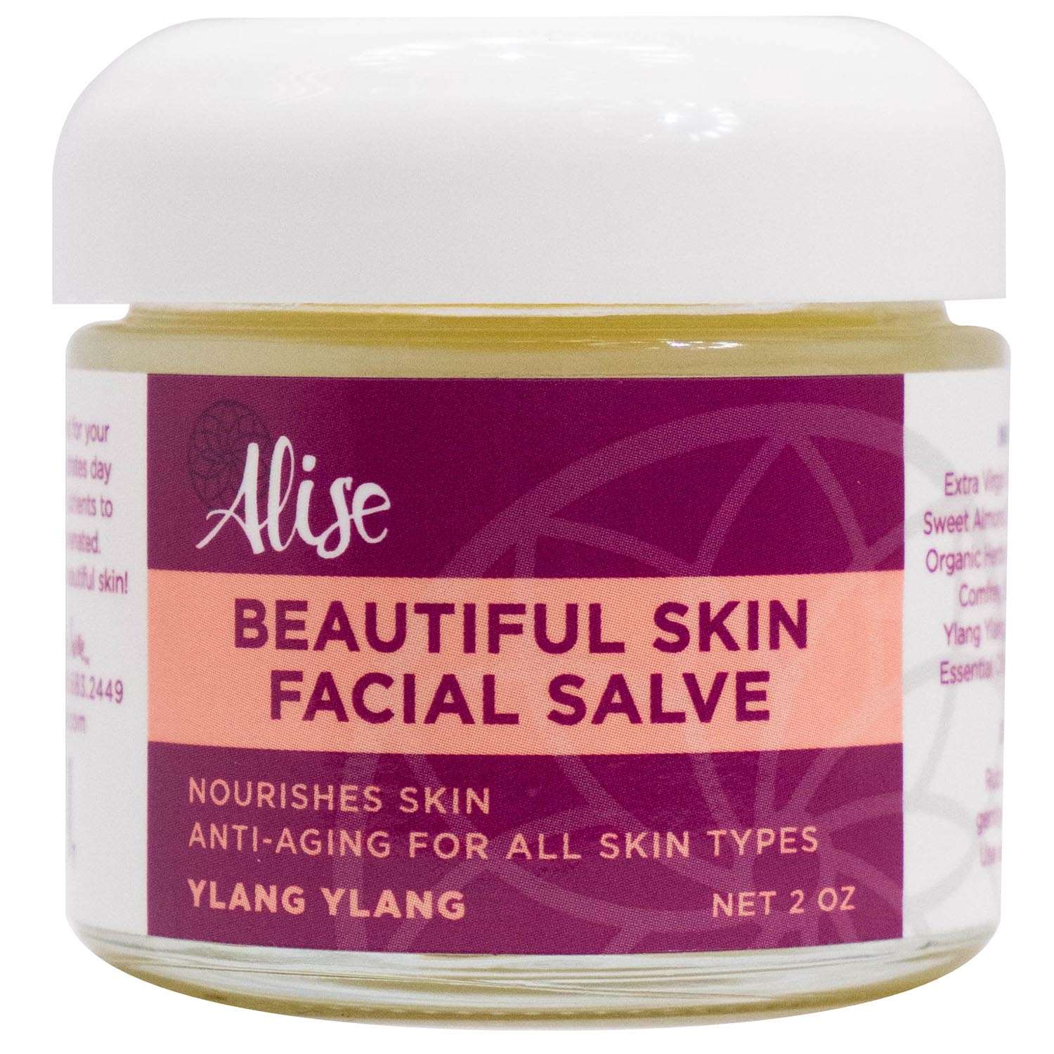 Beautiful Skin Facial Salve Ylang Ylang 2oz handcrafted by Alise Body Care