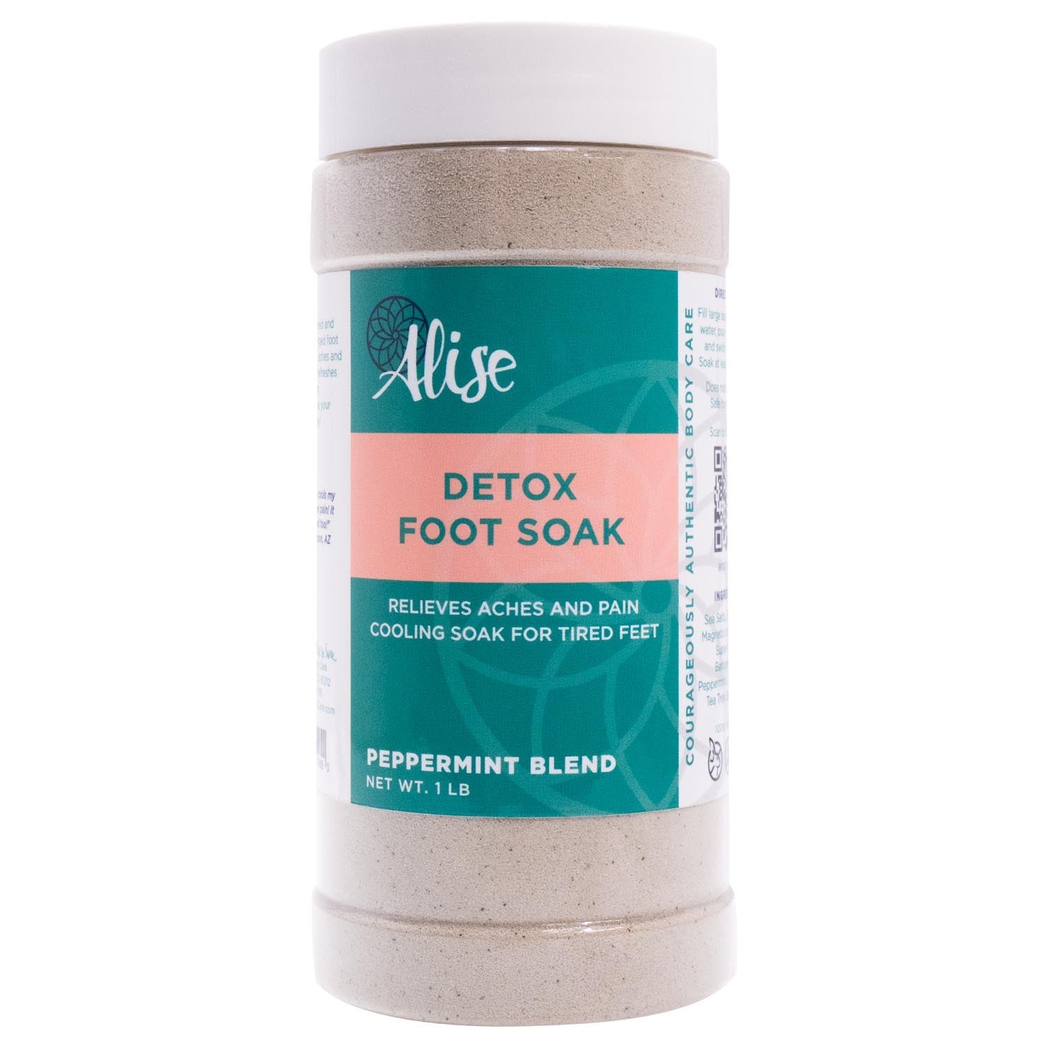 Detox Foot Soak Peppermint Blend 1lb handcrafted by Alise Body Care