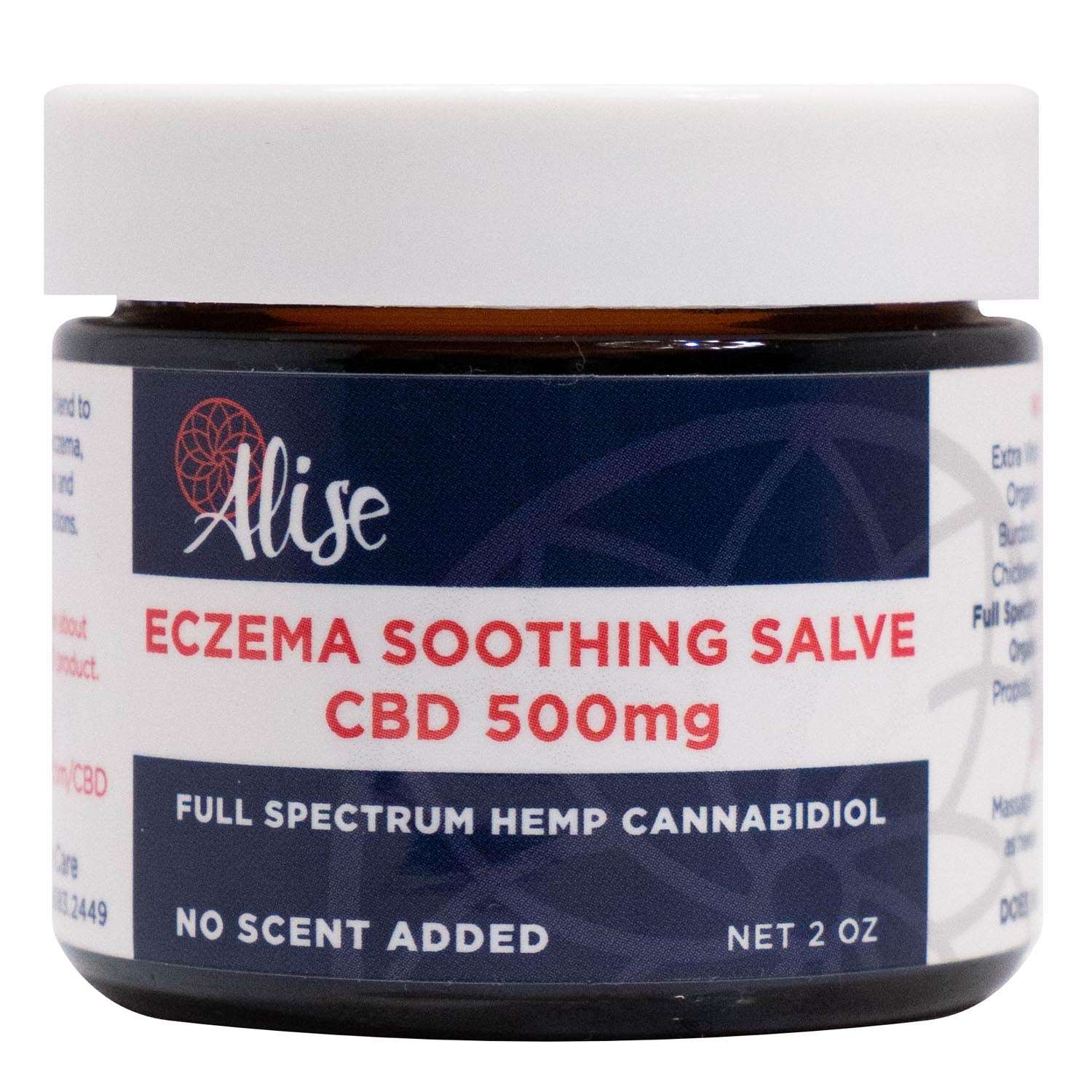 Eczema Soothing Salve CBD 500mg 2oz handcrafted by Alise Body Care