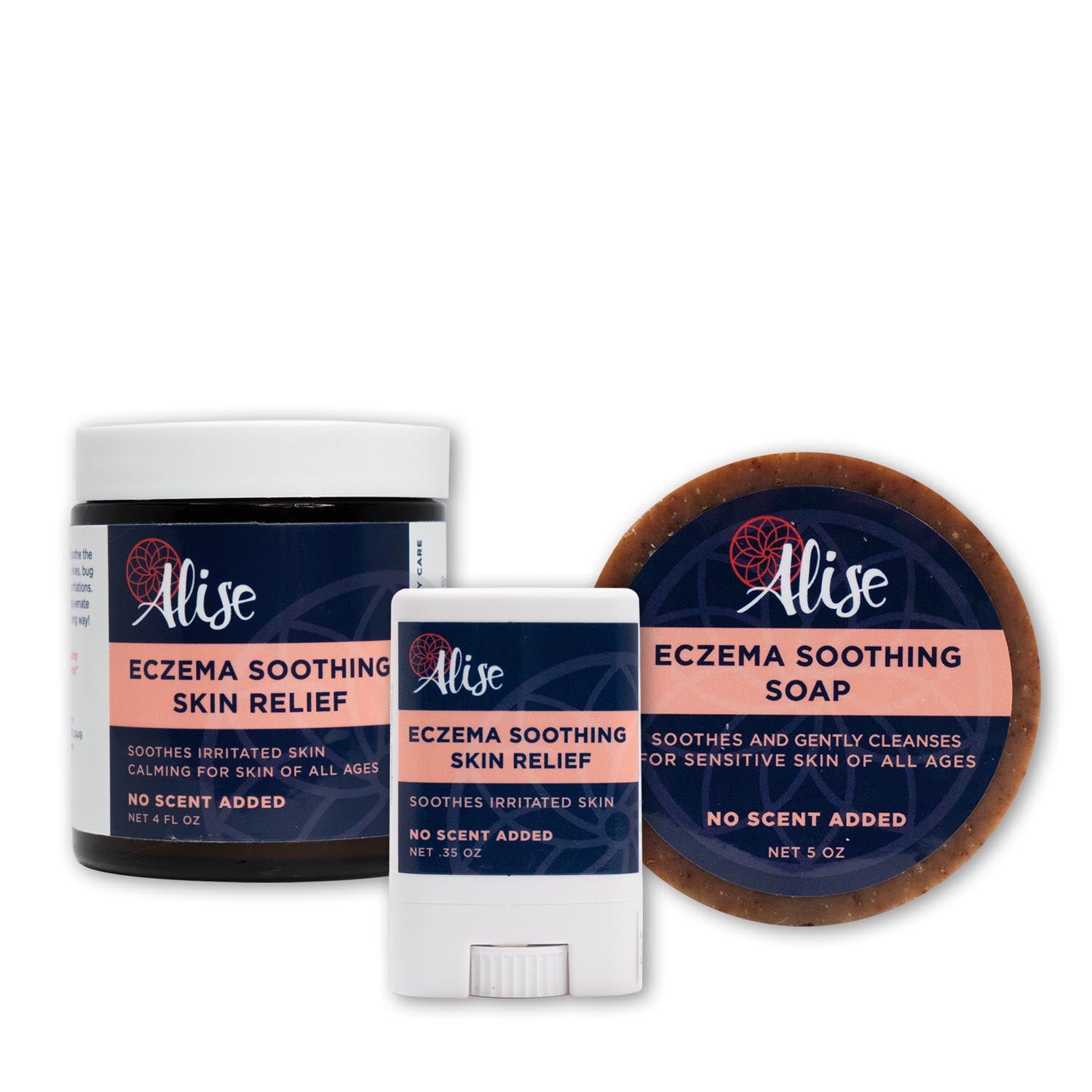Eczema Soothing Skin Relief Gift Set handcrafted by Alise Body Care