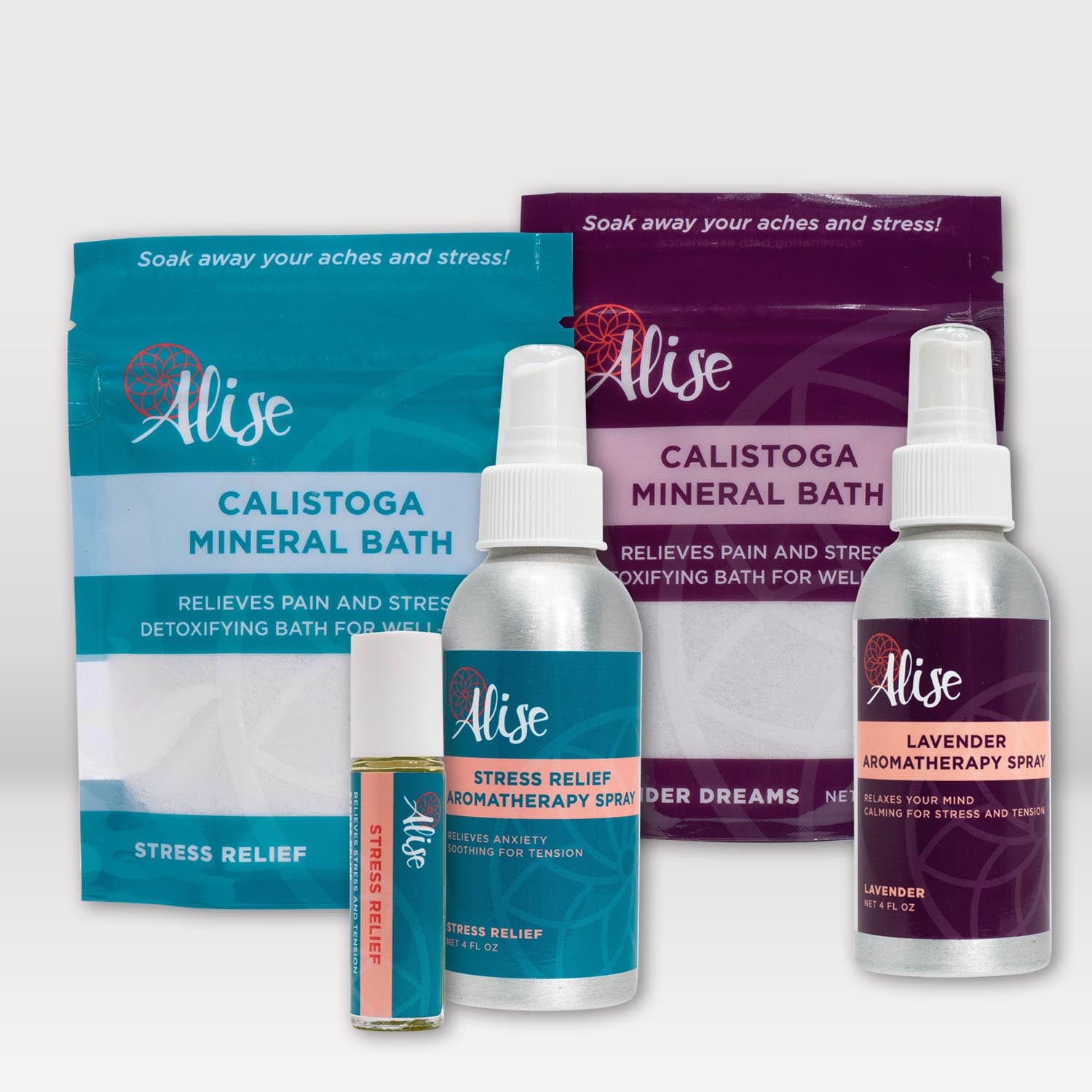 Stress Relief Bundle - At Home handcrafted by Alise Body Care