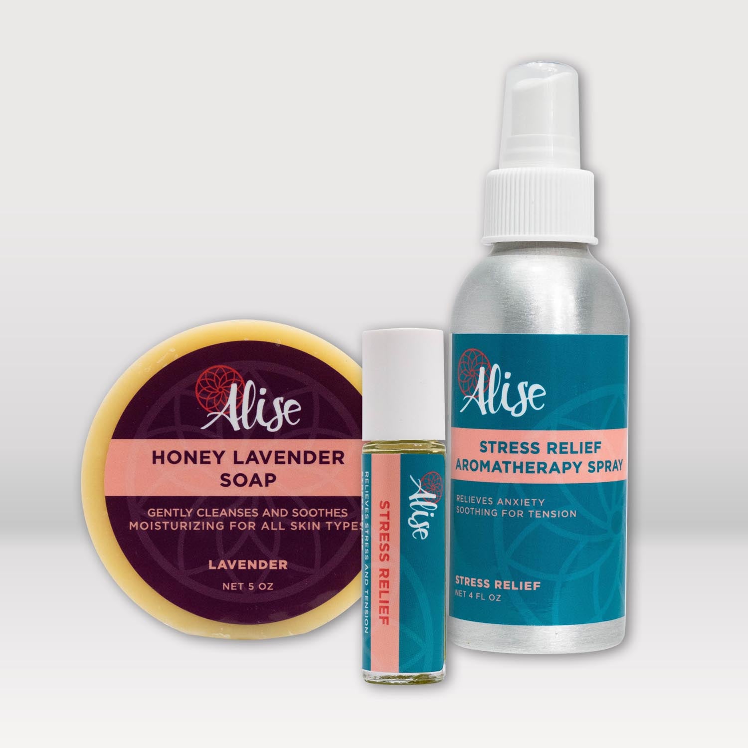 Stress Relief Essentials handcrafted by Alise Body Care