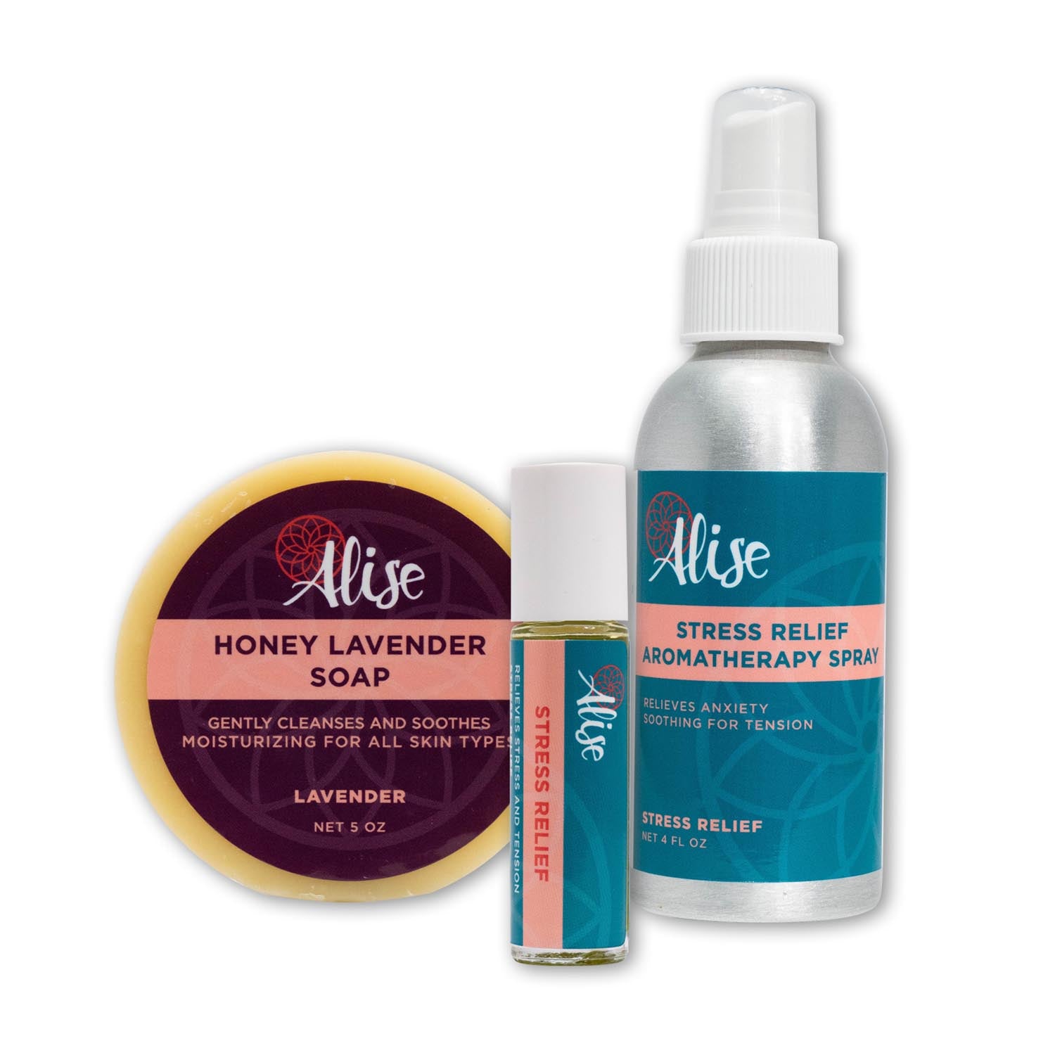 Stress Relief Essentials handcrafted by Alise Body Care
