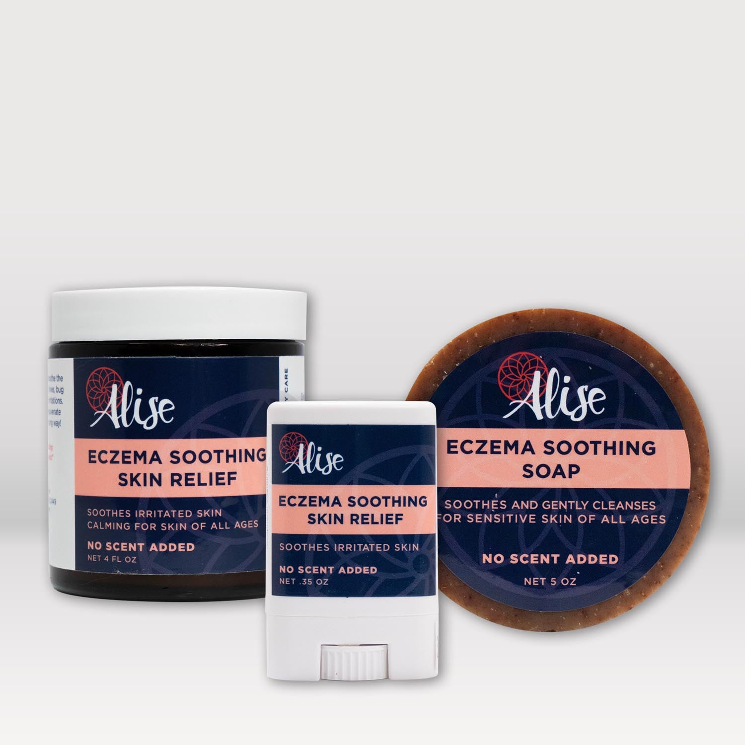 Eczema Soothing Skin Relief Gift Set handcrafted by Alise Body Care