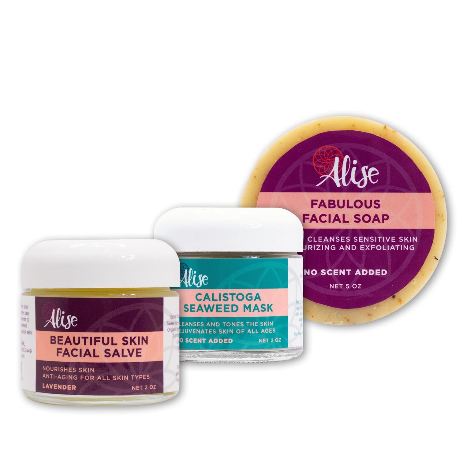 Fabulous Facial Care Essentials handcrafted by Alise Body Care