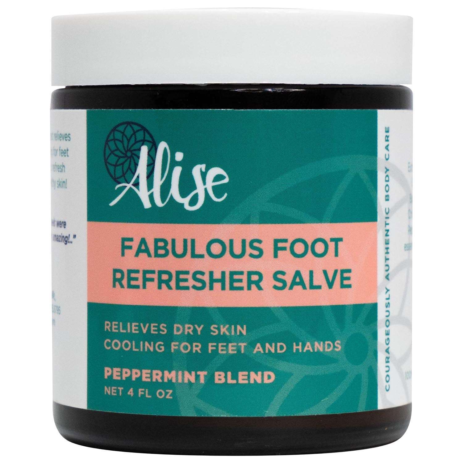 Fabulous Foot Refresher Salve Peppermint Blend 4oz handcrafted by Alise Body Care