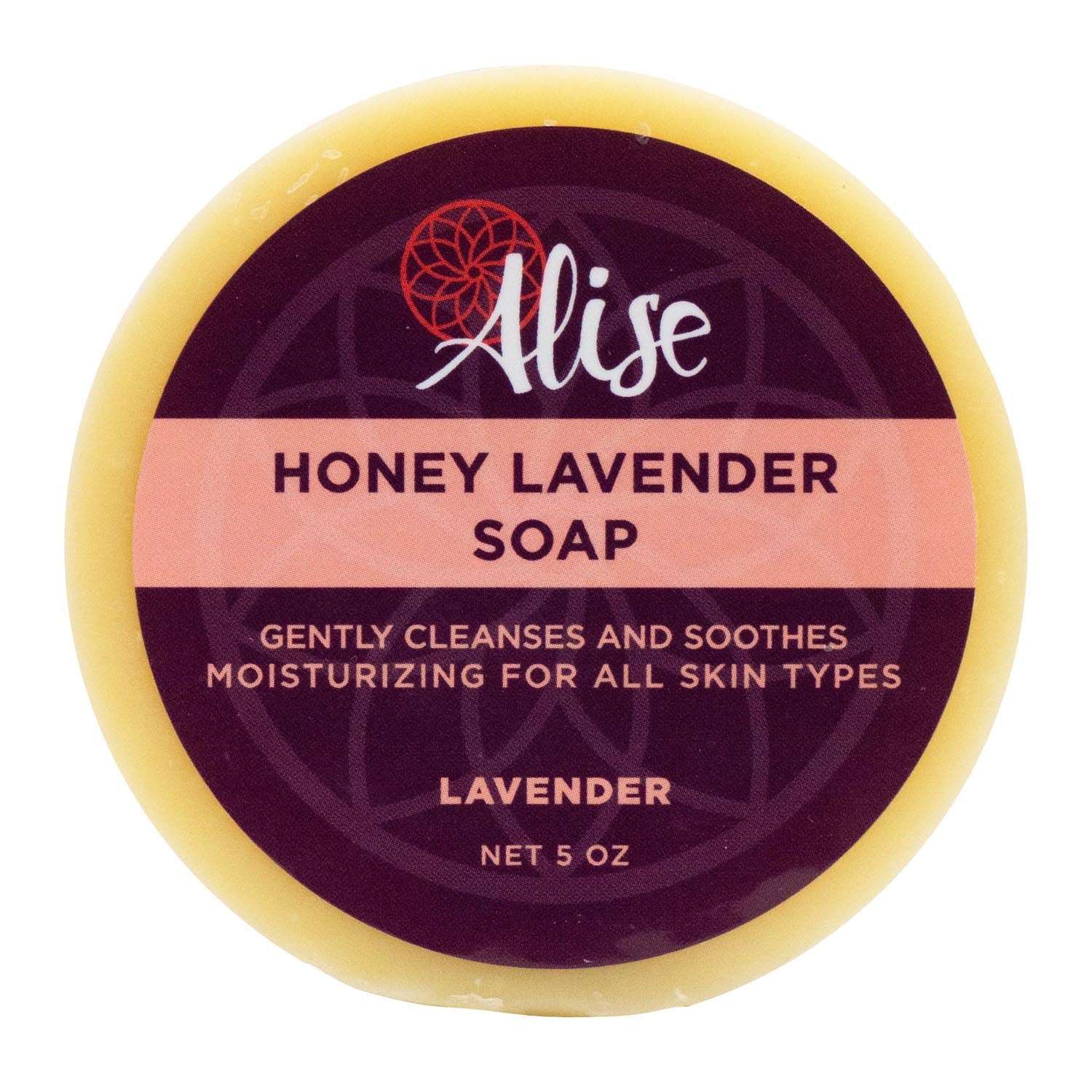 Honey Lavender Soap 5oz handcrafted by Alise Body Care