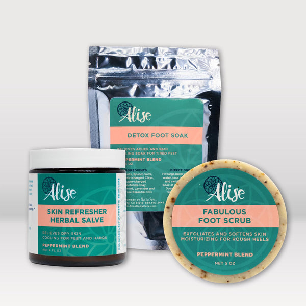 Love Your Feet Gift Set with Foot Soak handcrafted by Alise Body Care