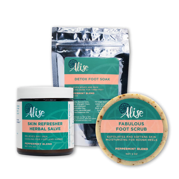 Love Your Feet Gift Set with Foot Soak handcrafted by Alise Body Care