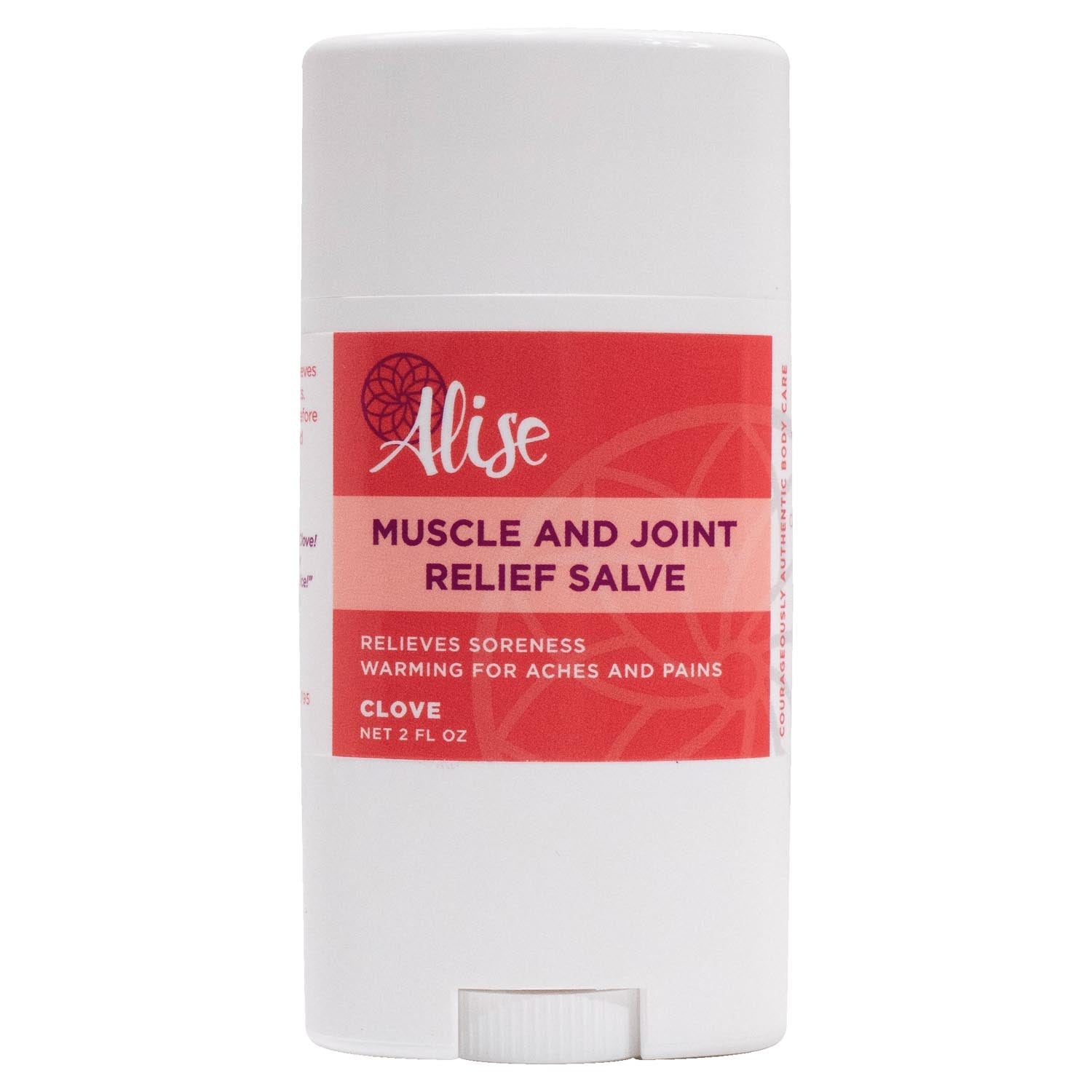 Muscle and Joint Relief Salve Warming Clove 2oz Rub On handcrafted by Alise Body Care