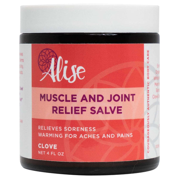 Muscle and Joint Relief Salve Warming Clove 4oz Jar handcrafted by Alise Body Care