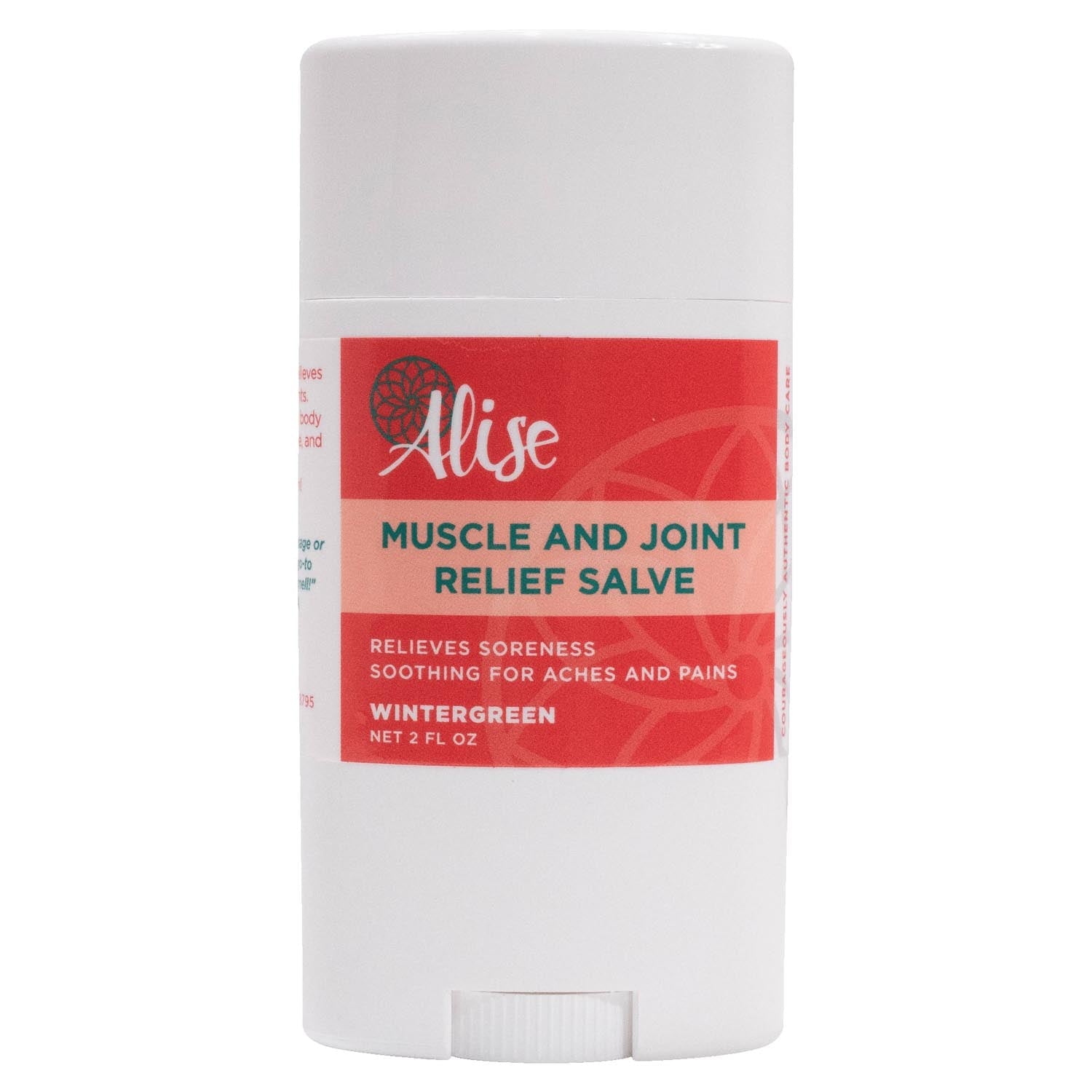 Muscle and Joint Relief Salve Wintergreen 2oz Rub On handcrafted by Alise Body Care